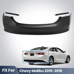 Rear Bumper Cover For 2016 2017 2018 Chevy Malibu Black W/ Fascia Guide. Fixed Price $111.00.