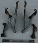 Thunderbird Rear Back Used Bumper Brackets 5 Pieces 61-63 1961-1963 Ford Oem. Fixed Price $500.00.