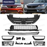 Front Bumper Grill Set For 2013-15 Honda Accord W/fog Light Oe Style Matte Black. Fixed Price $129.96.