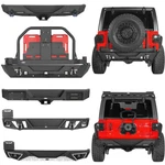 Heavy Duty Steel Rear Bumper W/ Tire Carrier & Light For Jeep Wrangler Jl 18-26. Fixed Price $299.55.