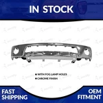 New Chrome Bumper With Fog Light Holes For 2005-2019 Nissan Frontier. Fixed Price $295.99.