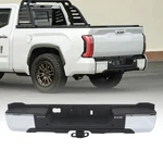 For Toyota Tundra 2022-2024 Complete Chrome Rear Step Bumper With Tow Receiver. Fixed Price $464.19.