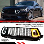 2024-26 Ford Mustang Gt Ecoboost S650 Gloss Black Led Drl Mesh Front Grille. Fixed Price $245.99.