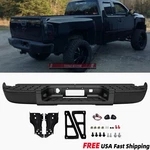 Black Rear Step Bumper W/o Sensor For 2007-2013 Gmc Sierra Chevy Silverado 1500. Fixed Price $145.09.
