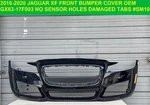2016-2020 Jaguar Xf Front Bumper Oem No Sensor Holes Damaged Tabs 2017. Fixed Price $999.99.
