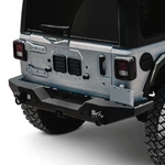 For Jeep Wrangler Jk 18 Rear Bumper Base Full Width Black Powder Coated Hd. Fixed Price $511.99.
