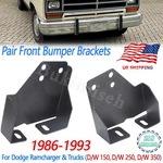 Front Bumper Bracket For 1986-1993 Dodge D150 D250 D350 W150 W350 Ramcharger Us. Fixed Price $127.83.