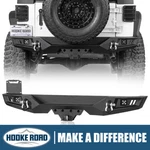 Hooke Road Rear Bumper W/ License Plate Mount Fit 2007-2018 Wrangler Jeep Jk. Fixed Price $339.99.