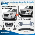 10-15 Gmc Terrain Upgrade To 16-17 Slt Front Bumper Cover W/ Hl & Grille. Fixed Price $729.99.