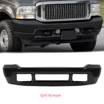 Black Steel Front Bumper 1999-2004 Ford F250 F350 Superduty W/o Molding Hole. Fixed Price $199.00.