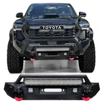 Vijay For 2024-2025 Toyota Tacoma Stubby Steel Front Bumper With Led Lights. Fixed Price $569.99.