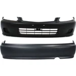 Bumper Covers Fascias Front And Rear For 99-00 Honda Civic Coupe Sedan. Fixed Price $181.04.