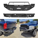 Hooke Road Steel Front Rear Bumper W/winch Plate For Dodge Ram 1500 2006-2008. Fixed Price $459.39.