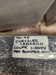 90-95 Chrysler Lebaron Coupe/conv J-body Front Bumper Cover. Fixed Price $150.00.