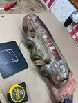 Damaged Super Red Ram Hemi Valve Cover Project Wall Hanger Lamp Very Rough Shape. Fixed Price $29.99.