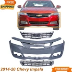 Front Bumper Cover Primed & Grille Assembly For 2014-20 Chevy Impala. Fixed Price $414.28.