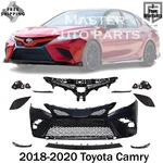 New Front Bumper Cover+uper+lower Grille Assembly Kit For Toyota Camry 2018-2020. Fixed Price $332.00.