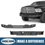 Hooke Road Front Bumper & Rear Back W/led Light Fit 2013-2018 Ram 1500. Fixed Price $769.25.