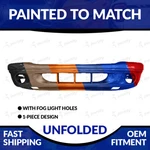New Painted 2001-2004 Dodge Dakota/durango Unfolded Front Bumper W/ Fog Light. Fixed Price $267.98.