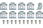 Oer 10 Piece Rear Glass Molding Clip Set For 1966 Pontiac Gto Lemans And Tempest. Fixed Price $20.98.