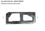 New 100% Genuine Hyundai Oem License Mount 86910-2M300 In-stock. Fixed Price $43.66.