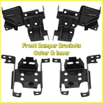 Front Inner & Outer Bumper Bracket Impact Bar For 11-2014 Gmc Sierra 2500/3500HD. Fixed Price $59.97.