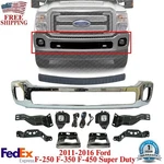 Front Bumper Chrome & Brackets Kit 2011-2016 Ford F-250 F-350 Super Duty. Fixed Price $614.26.