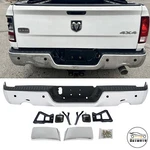 Chrome Rear Step Bumper W/dual Exhaust&sensor Holes For 2009-2018 Dodge Ram 1500. Fixed Price $167.49.