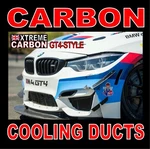 Carbon GT4 Style Front Bumper Cooling Ducts Set "fits" Bmw M3 M4 F80 F82 F83. Fixed Price $253.88.