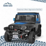 Aggressive Bull Bar Front Bumper W/ D-rings For Jeep Wrangler 1987-2006 Yj Tj. Fixed Price $179.99.