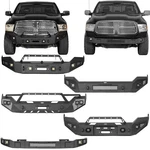 Fit 2013-2018 Dodge Ram 1500 Full Width Steel Front Bumper W/winch Plate Light. Fixed Price $369.71.