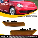 Pair Amber Side Marker Light For 2012-2019 Volkswagen Beetle Driver & Passenger. Fixed Price $14.24.