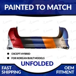 New Painted 2014-2015 Kia Optima Korean Built Rear Bumper W/o Snr Holes. Fixed Price $423.98.
