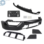 W/o Sensor Hole Front Bumper Face Bar 6PCS Ford F150 2021-2023 Black Steel. Fixed Price $355.36.
