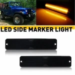 2PCS Auxito Smoked Side Marker Signal Lights For 1987-95 Jeep Wrangler Yj Amber. Fixed Price $19.94.
