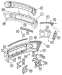 Genuine Mopar Bumper Bracket Left 55077953AA. Fixed Price $103.39.