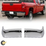 Rear Bumper End Caps Set For 2007-2013 Chevy Silverado & Gmc Sierra Chrome. Fixed Price $92.59.