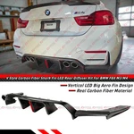 For 2015-19 Bmw F80 M3 F82 F83 M4 V Style Carbon Fiber Led Rear Bumper Diffuser. Fixed Price $385.99.