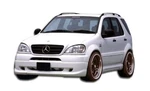 98-01 Mercedes Ml W-1 Duraflex Front Bumper Lip Body Kit 103433. Fixed Price $353.00.