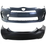 5211952980, 5215952971, 5215952981 New Bumper Covers Fascias Set Of Pair. Fixed Price $265.02.
