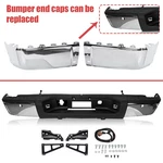 Chrome Steel Bumper & End Caps For Chevy Silverado Gmc Sierra 07-14 13. Fixed Price $93.09.