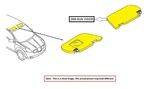 Left Blk Sun Visor Oem 12-19 Land Rover Evoque LR027693. Fixed Price $75.00.