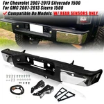 New Chrome Rear Bumper For 2007-2013 Chevy Silverado Gmc Sierra 1500 Sensor Hole. Fixed Price $257.39.