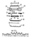 Genuine Mopar Fascia Applique 6WP49RXFAA. Fixed Price $25.72.