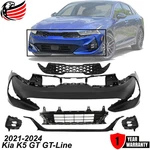 Front Bumper Cover Primed & Grille Assembly For 2021-2024 Kia K5 Gt-line. Fixed Price $1274.74.