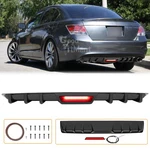 For Honda Accord Glossy Rear Bumper Diffuser Spoiler Lip Fins W/ Led Break Light. Fixed Price $65.08.