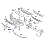 For Hyundai Elantra 2024-2025 86566AABA0 Front Right Lower Bumper Trim. Fixed Price $16.60.