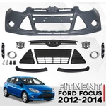 Ford Focus 2012-2014 Front Bumper Cover Grille Assembly Kit Complete New. Fixed Price $149.99.