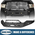 Hooke Road Steel Front Bumper W/led Light & Winch Plate For Dodge Ram 1500 13-18. Fixed Price $499.78.