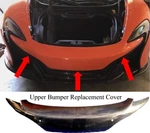 Mclaren 650S Upper Bumper Cover 11A7744CP Frp 2015-17 Usa Satin Blk Made. Fixed Price $768.00.